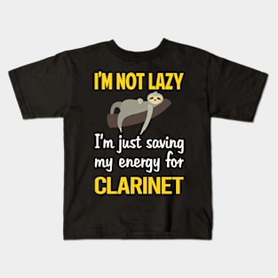 Funny Lazy Clarinet Kids T-Shirt